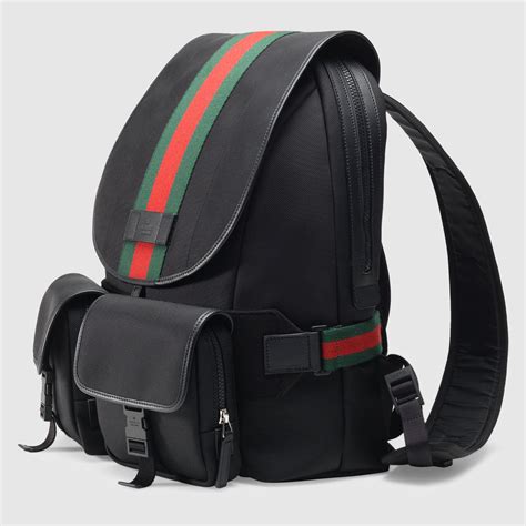 gucci backpack black canvas|custom gucci backpack.